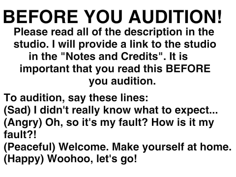 Voice Auditions - Anime TV Show remix