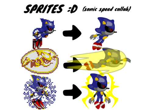 Reuploaded - "VECTOR METAL SONIC SPRITES"