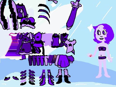 Steven Universe: Amethyst dress up (bitmap)