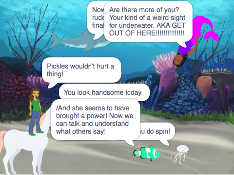 If animals could talk and breath underwater