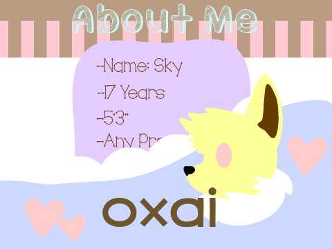 *:･ﾟ✧About me!✧ﾟ･:*
