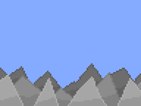 [Pixel Art] Mountain Background