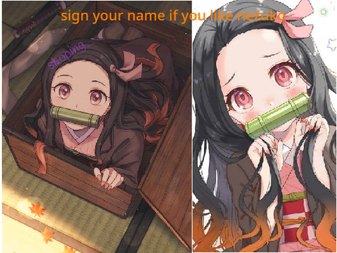 sign your name if you like nezuko [Remix]