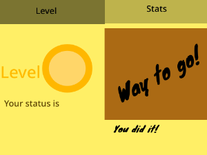 Stats and level page template
