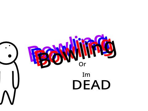 Bowling advertisement.
