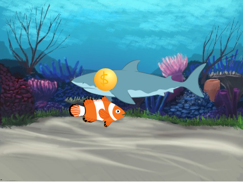 Diving fish