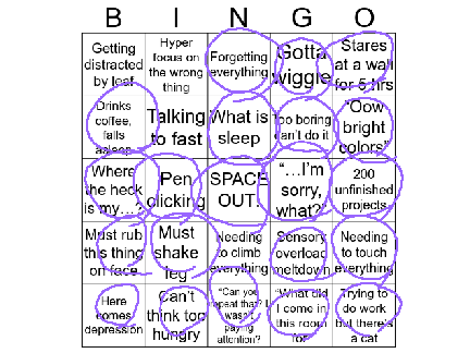 ADHD Bingo remix