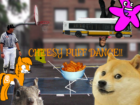 cheez puff dance, take a lookout for the hidden monsters! remix