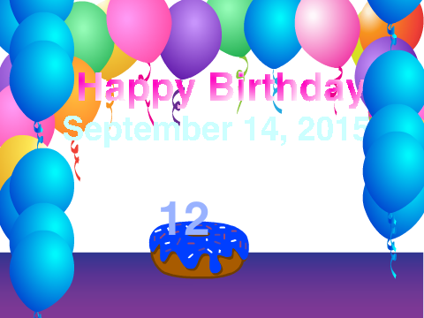 Happy 12th Birthday!