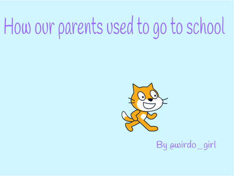 How r parents used to go to school!