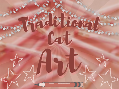 - traditional cat art <3 -