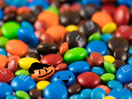 Add yourself as a m&m!  remix