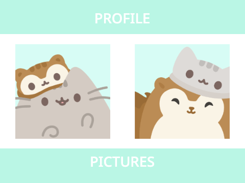 Matching profile pictures!