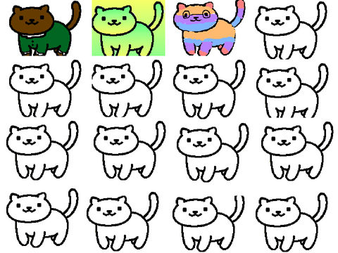 Me as a cat (the striped one) 