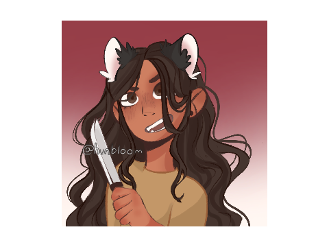 Oc for @Lunar-Shadow TW: Knife