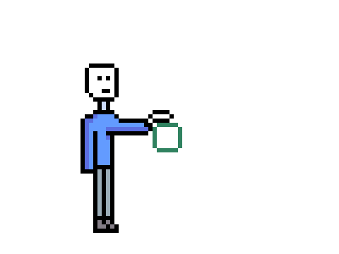bounce ball (pixel animation showcase)
