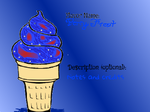 Ice Cream Flavor Contest Entry - Berry Frost
