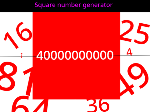 Optimised Square number generator remix