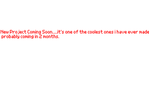 New project coming probably in two months