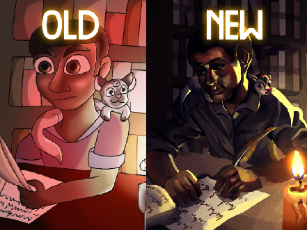 Redrawing old art
