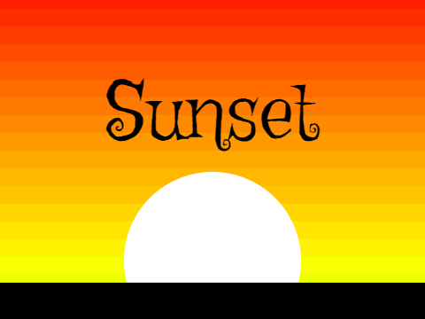 100% Pen Sunset