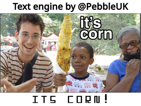 It's corn with lyrics reversed sound