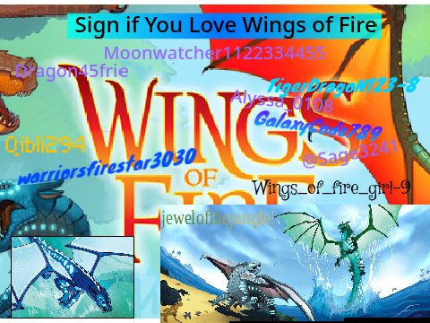 Sign if You Love Wings of Fire!!! REMIX THIS!!! remix remix remix remix remix remix remix