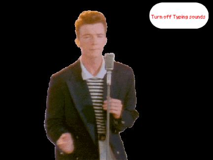 ⭐Rickroll but with text engine(Lyric Video) Rick Astley⭐ remix