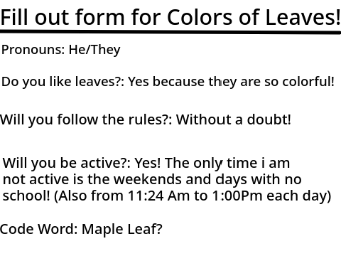Fill Out Form
