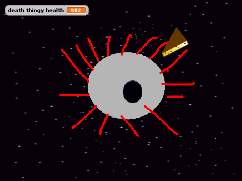 the death thingy vs. the pie fighter