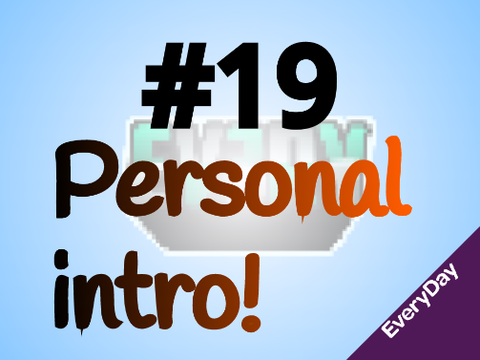 #19 Personal Intro