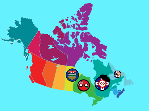 Canadian provinces RP (with Alaska) remix