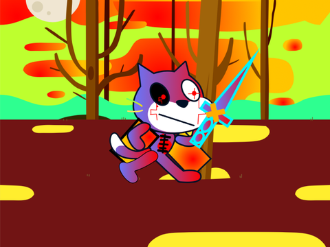  Scratch cat 