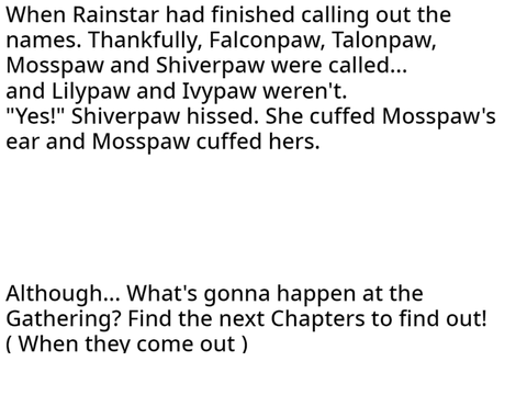 Warriors : Storm and sky Chapter 2, 3, 4 and 5