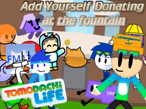 (AY) Donating at the fountain (Remix: 10)