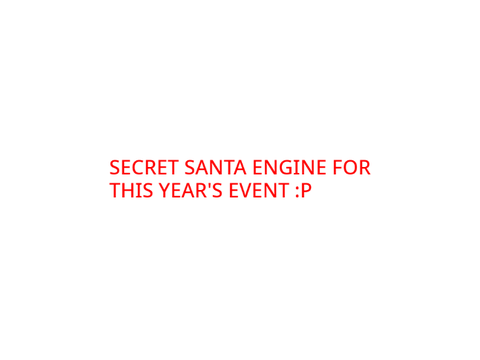 Secret Santa Assigner