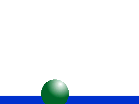 For Gray Bear - Bouncing Green Sphere
