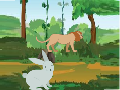 The Lion And The Rabbit{MORAL STORY}