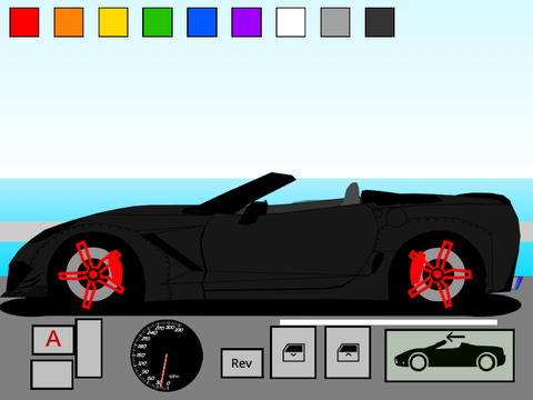Turbocharged Chevrolet Corvette C7 convertible roof simulator remix
