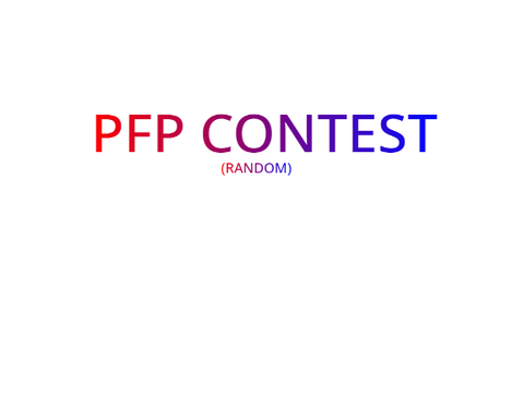 PFP Contest! {CLOSED} Results OUT!