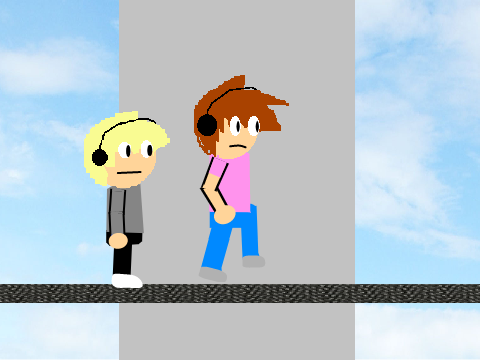 add yourself walking in a circle on a water tower