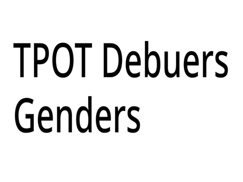 TPOT Debuters Genders