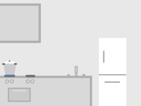 Drew the kitchen