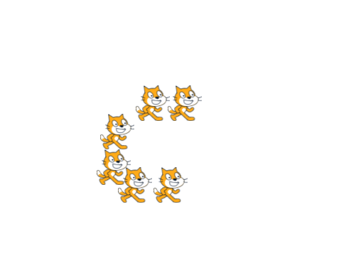 キャラクターがついてくる