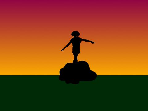Dancing in the sunset