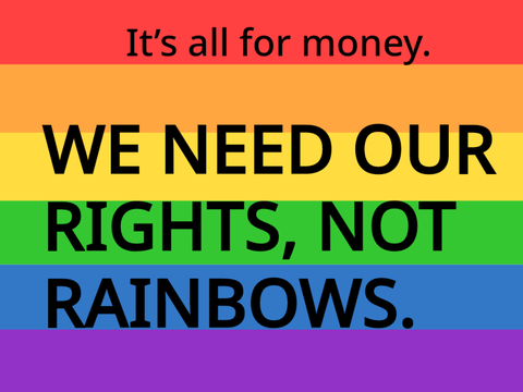 ⬡ #RightsNotRainbows ⬡ remix