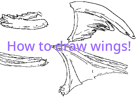 How to draw wings!