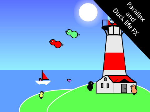 Duck life at a Lighthouse Parallax