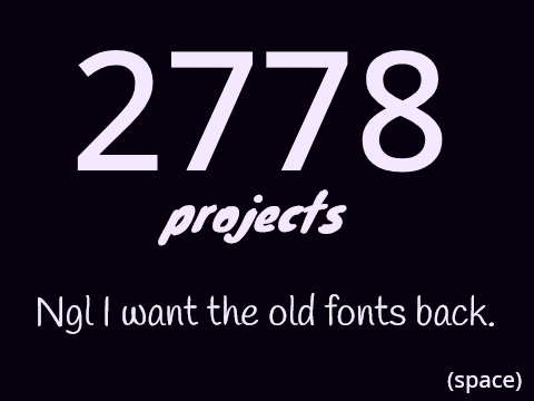 3 years since the last project
