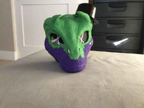 finished dino mask :P